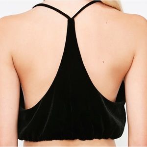 Velvet crop top